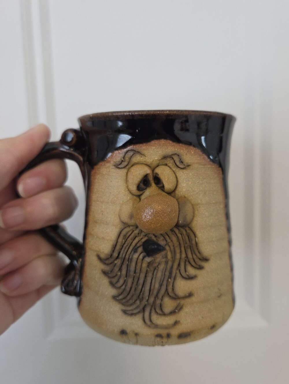 Vintage Peter Petrie Old Man Ceramic Mug